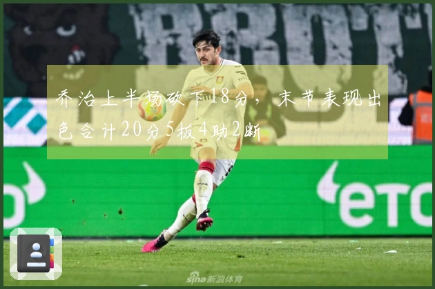 乔治上半场砍下18分，末节表现出色合计20分5板4助2断